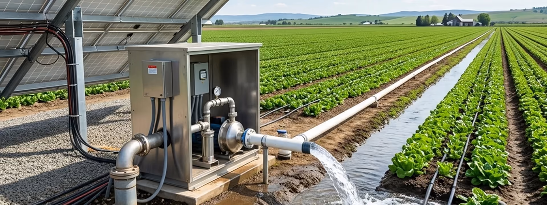 Solar water pump and irrigation equipment for a global project